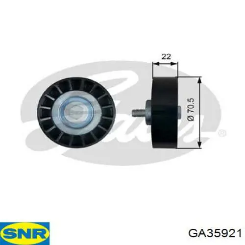GA35921 SNR ролик натягувача приводного ременя