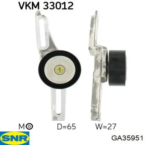 Натяжний ролик SNR GA35951 ціна, від 12.15 USD