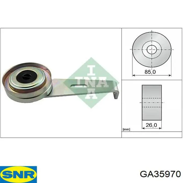 GA35970 SNR ролик натягувача приводного ременя