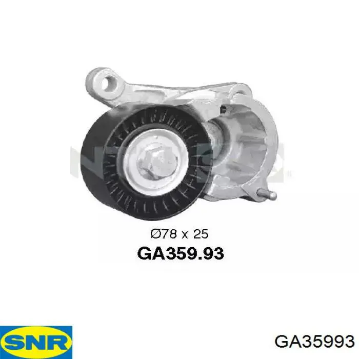 Натягувач приводного ременя SNR GA35993 ціна, від 38.57 USD