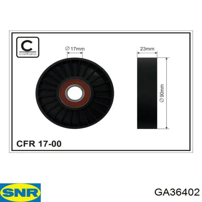 GA36402 SNR натягувач приводного ременя
