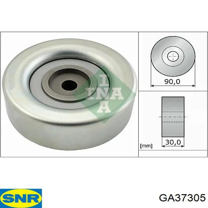 Ролик приводного ременя, паразитний GA37305 SNR