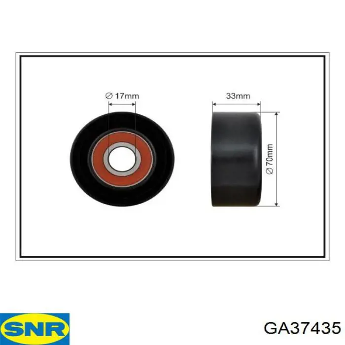 Натягувач приводного ременя GA37435 SNR