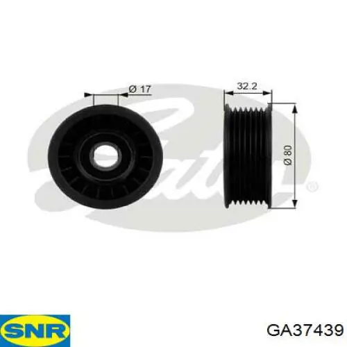 Натяжний ролик SNR GA37439 ціна, від 16.38 USD
