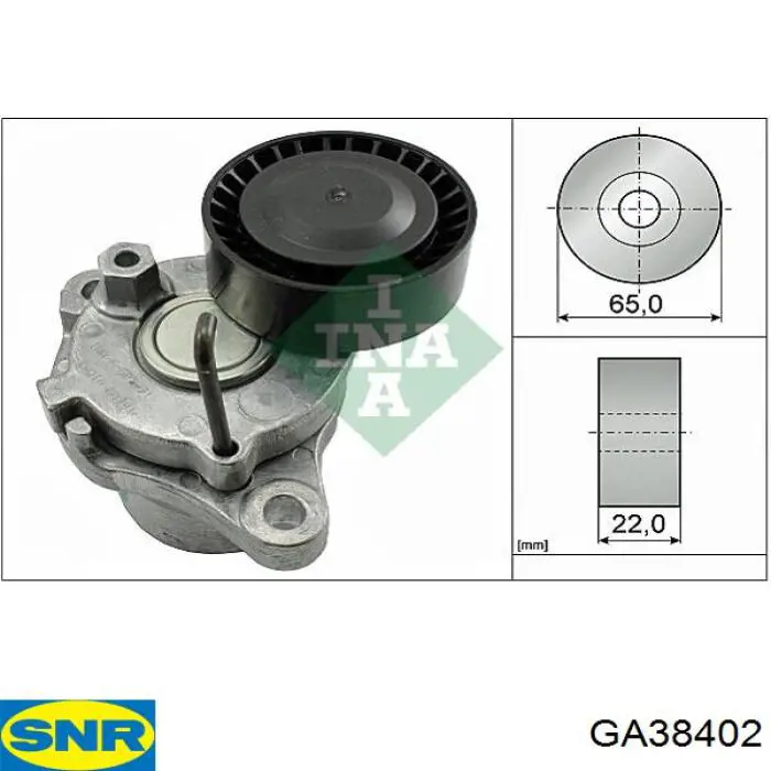 Натягувач приводного ременя SNR GA38402 ціна, від 47.19 USD