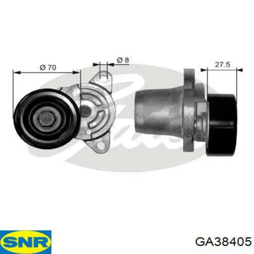 Натягувач приводного ременя SNR GA38405 ціна, від 39.79 USD