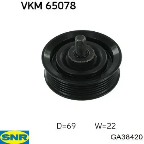 Ролик ременя ГРМ, паразитний SNR GA38420 ціна, від 14.01 USD
