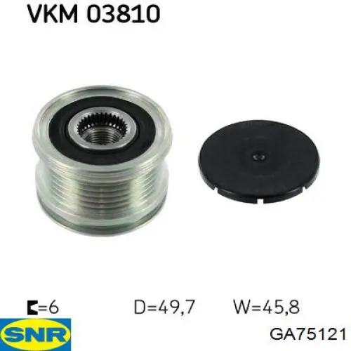 Купити GA75121 SNR Шків генератора