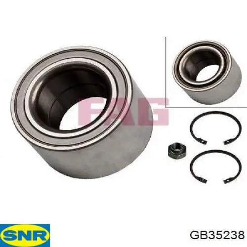 GB35238 SNR Підшипник маточини передньої