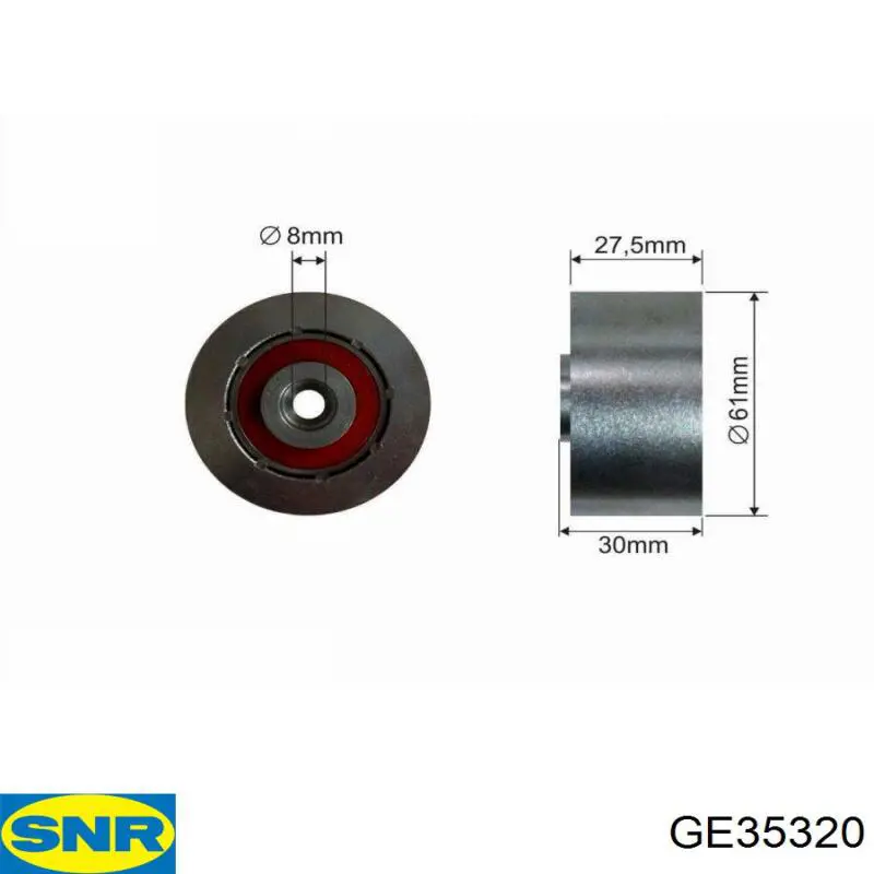 Купити GE35320 SNR Ролик паразитний ГРМ