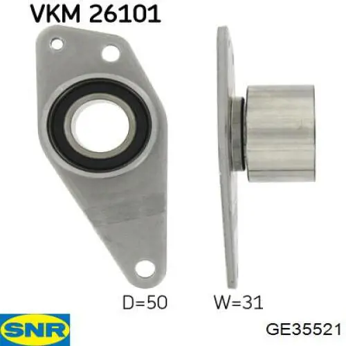 Ролик ременя ГРМ, паразитний SNR GE35521 ціна, від 18.61 USD