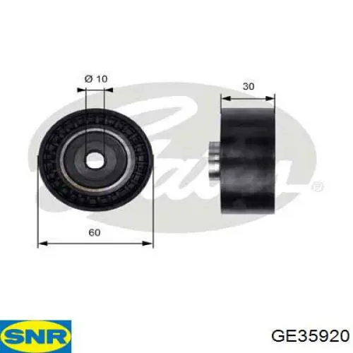 Ролик ременя ГРМ, паразитний SNR GE35920 ціна, від 19.51 USD