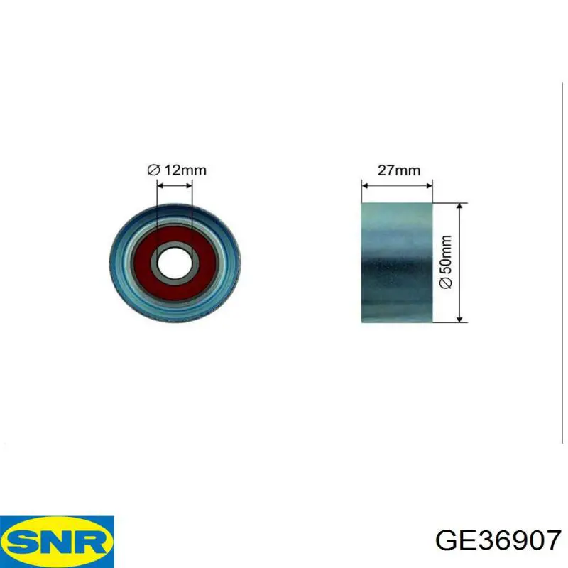 Ролик ременя ГРМ, паразитний SNR GE36907 ціна, від 9.45 USD