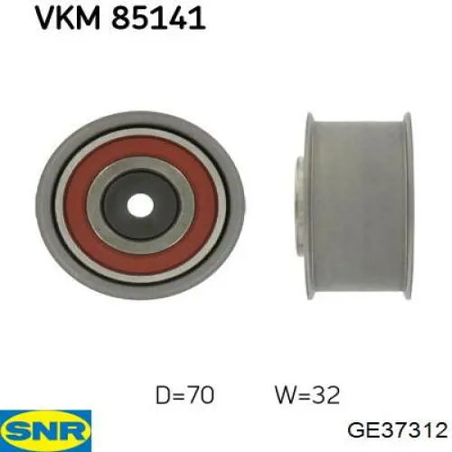 GE37312 SNR ролик натягувача ременя грм