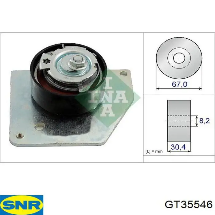 Купити GT35546 SNR Натяжний ролик