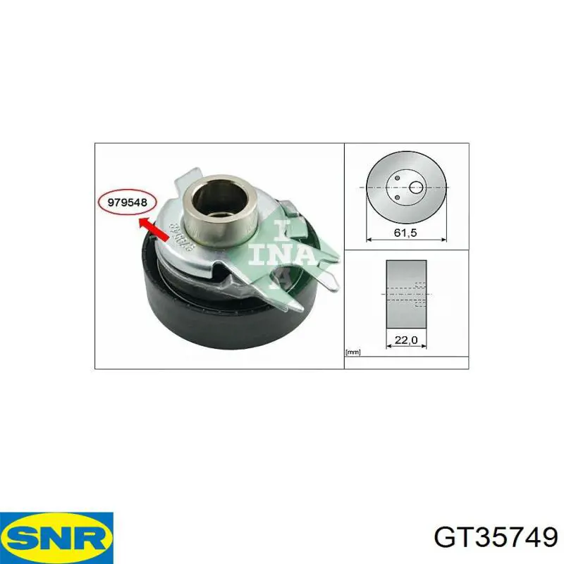 Купити R0506 Kamoka Натяжний ролик