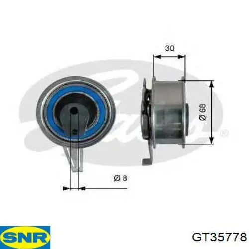 GT35778 SNR натягувач ременя грм