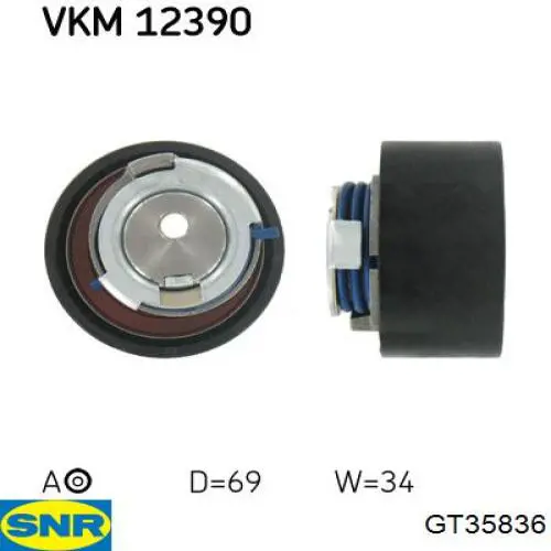GT35836 SNR натягувач ременя грм