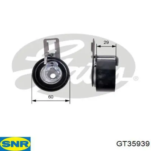 GT35939 SNR ролик натягувача ременя грм