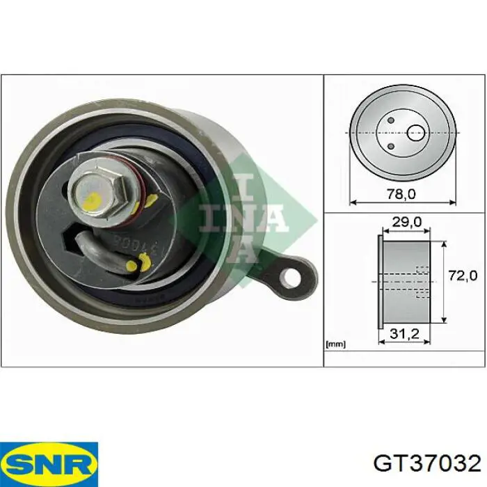 Купити GT37032 SNR Натягувач ременя ГРМ