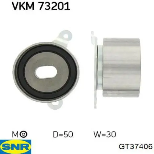 Ролик натяжителя ременя газорозподілу SNR GT37406 ціна, від 15.20 USD