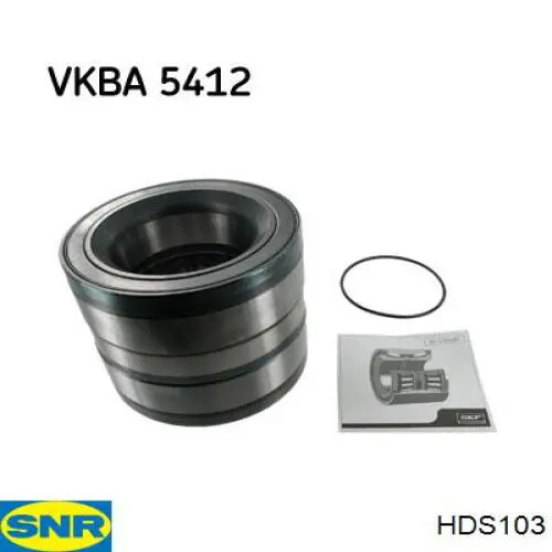 Комплект підшипник маточини передньої SNR HDS103 ціна, від 176.80 USD