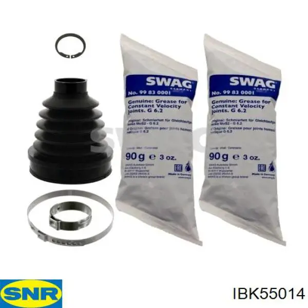 IBK55014 SNR пильник шруса внутрішній, передній піввісі