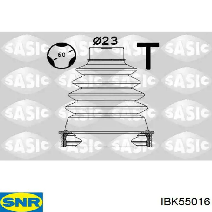 Пильник ШРУСа внутрішній, передній піввісі IBK55016 SNR