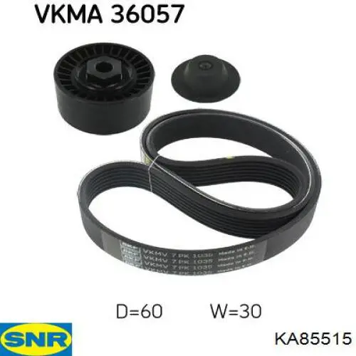 Купити KA85515 SNR Ремінь приводний, агрегатів, комплект