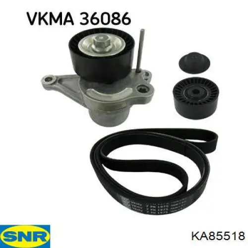 Ремінь приводний, агрегатів, комплект SNR KA85518 ціна, від 91.54 USD