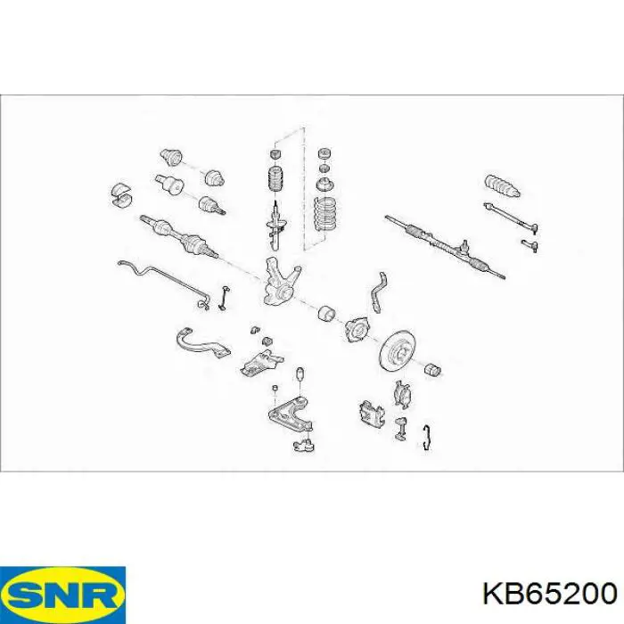 KB65200 SNR Підшипник опори амортизатора