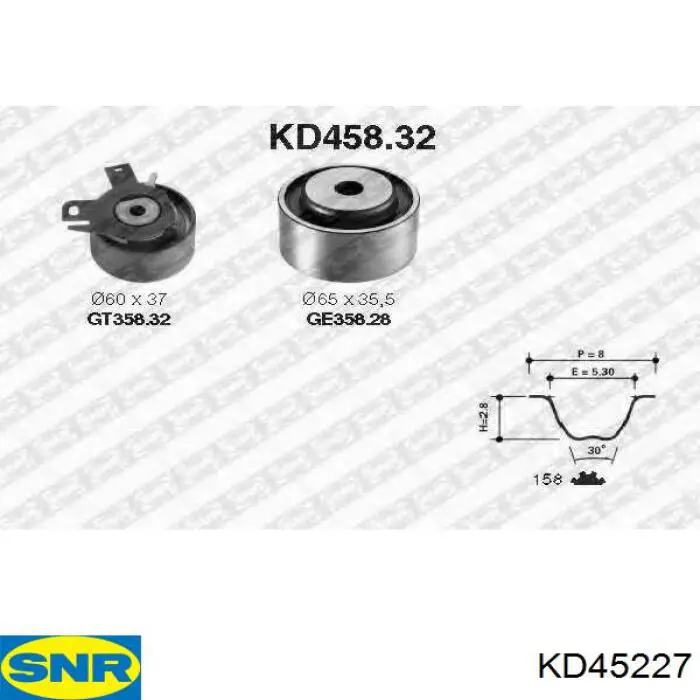 Купити KD45227 SNR ГРМ ремень