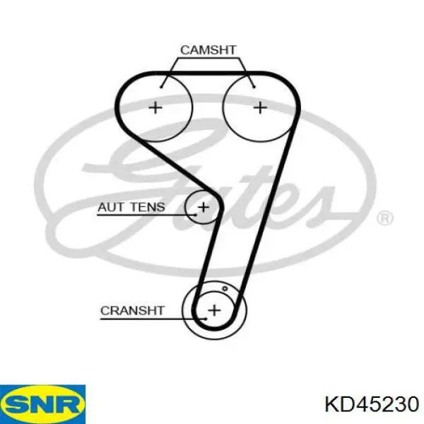 Купити KD45230 SNR ГРМ ремень