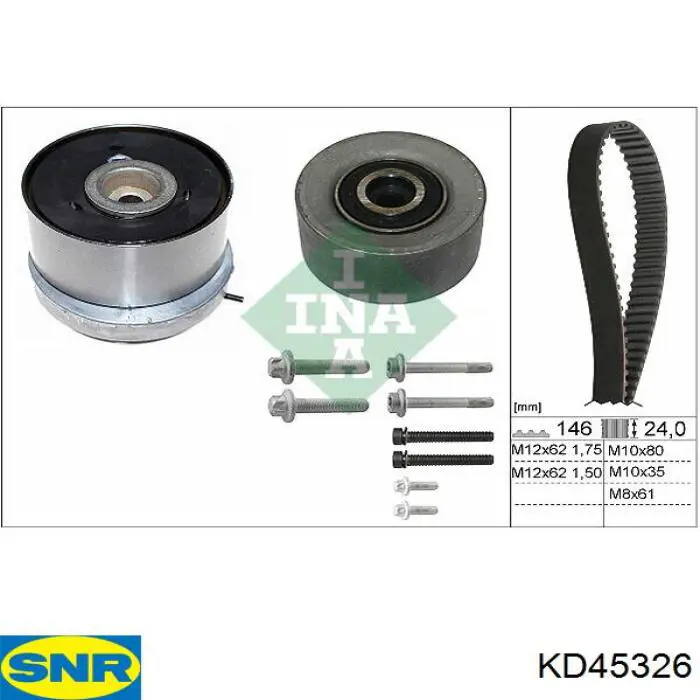 Комплект ГРМ SNR KD45326 ціна, від 91.61 USD
