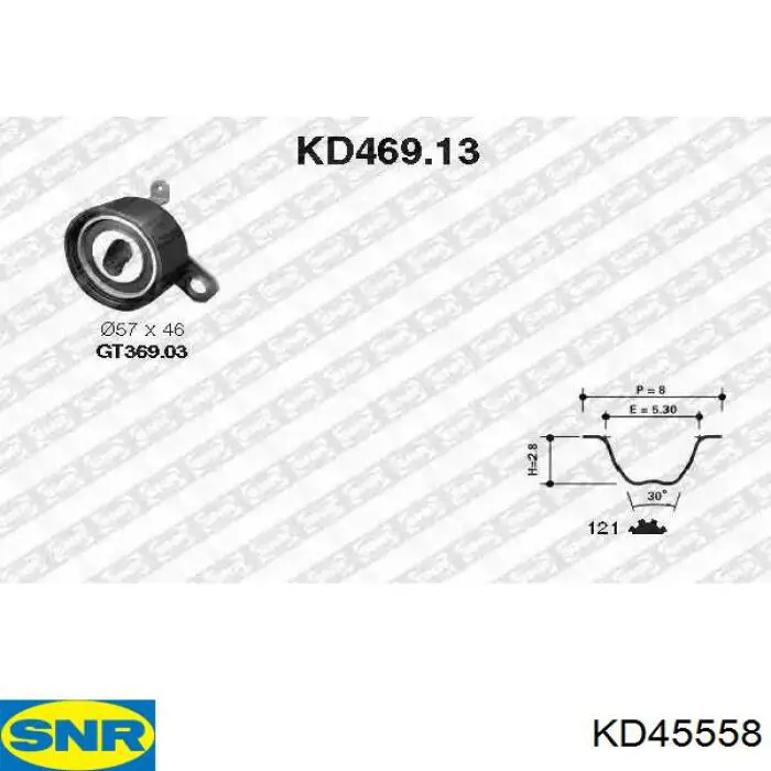 Купити KD45558 SNR ГРМ ремень