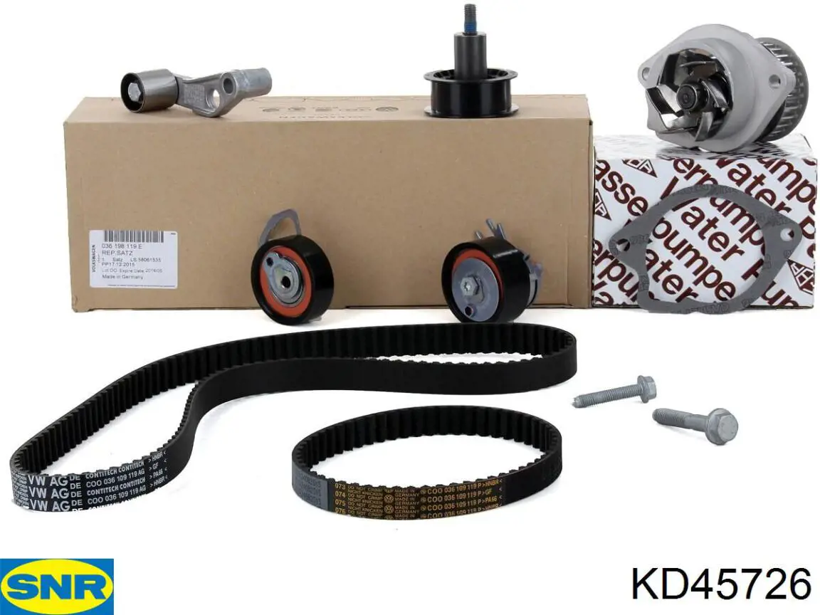 Комплект ГРМ SNR KD45726 ціна, від 90.81 USD