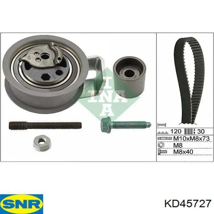 Комплект ГРМ SNR KD45727 ціна, від 96.97 USD