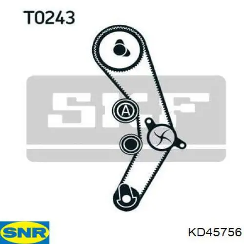 Купити KD45756 SNR ГРМ ремень