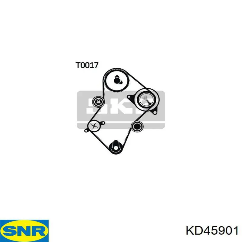 Комплект ГРМ KD45901 SNR