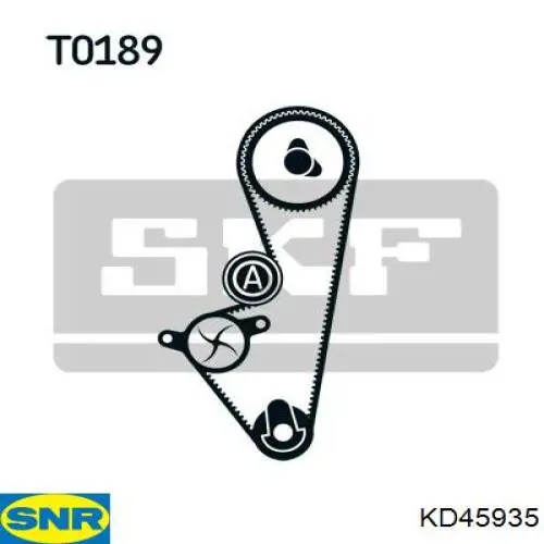 Комплект ГРМ SNR KD45935 ціна, від 38.12 USD