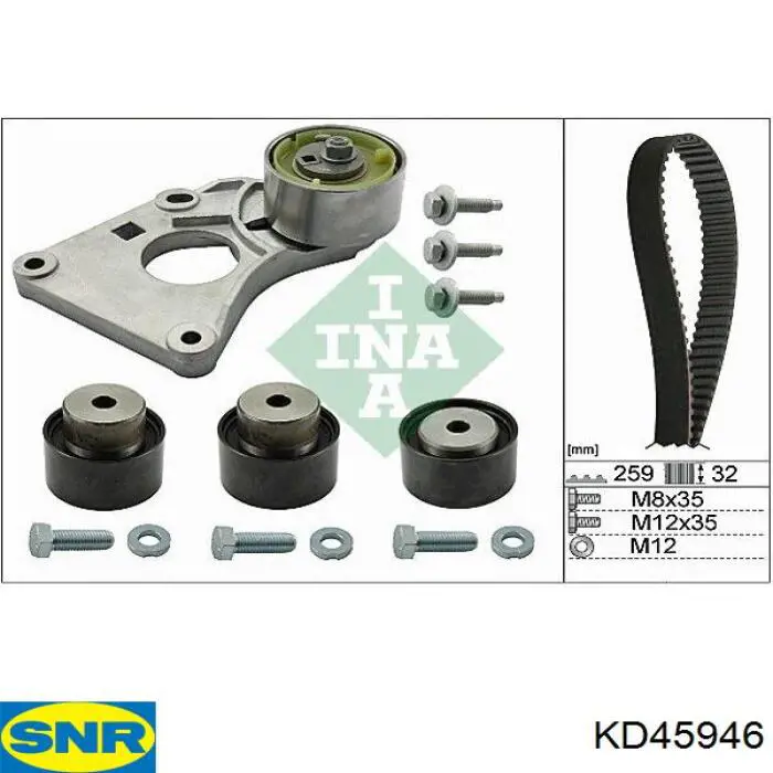 KD45946 SNR комплект грм
