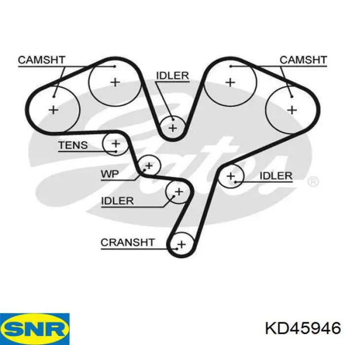 Купити KD45946 SNR ГРМ ремень