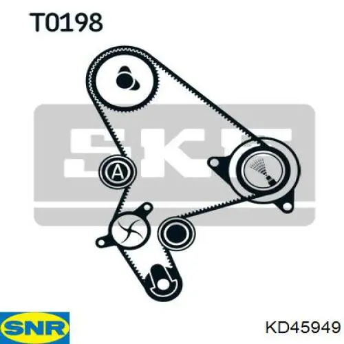 Купити KD45949 SNR ГРМ ремень