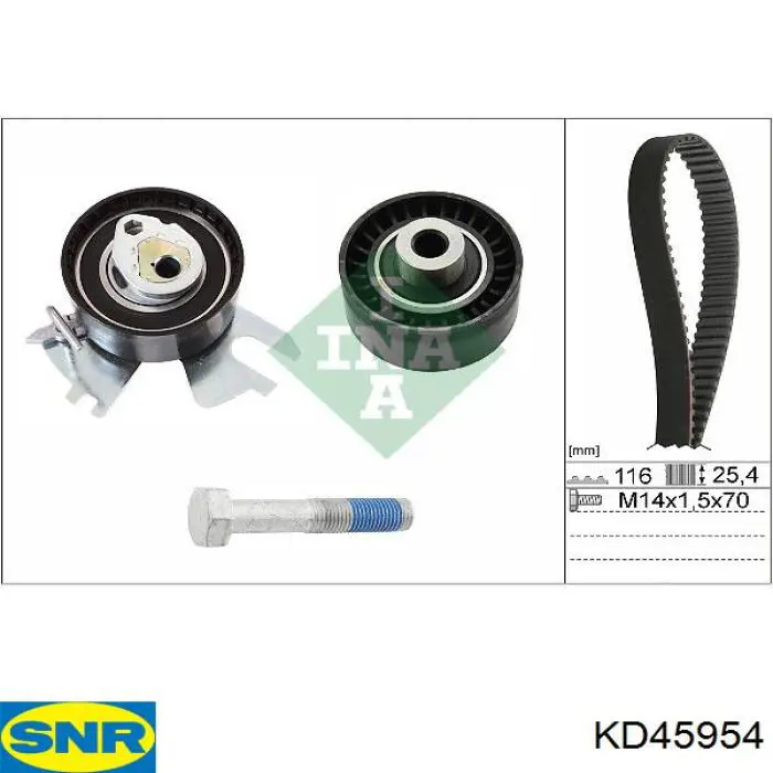 KD45954 SNR комплект грм