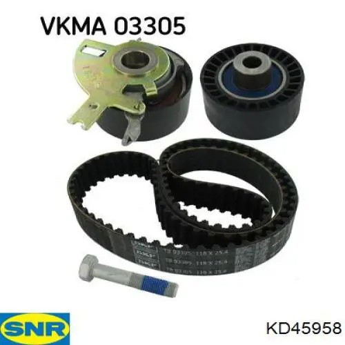 Комплект ГРМ SNR KD45958 ціна, від 83.77 USD