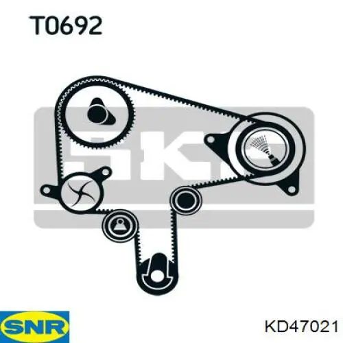 KD47021 SNR комплект грм