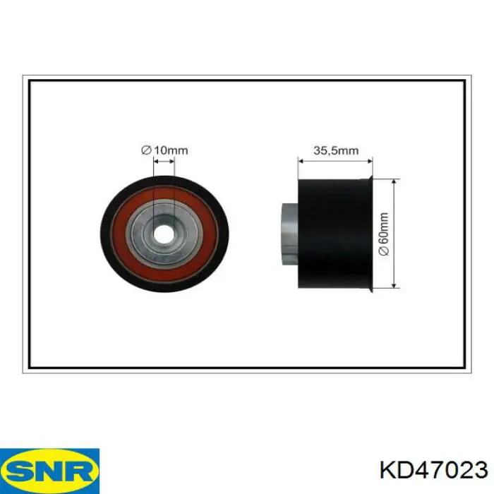 KD47023 SNR Ремінь ГРМ, комплект
