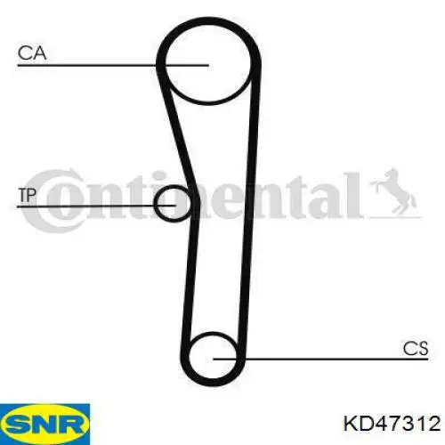 Купити KD47312 SNR ГРМ ремень