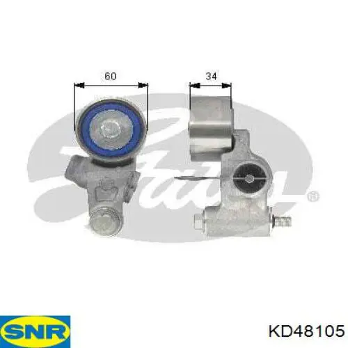 Комплект ГРМ SNR KD48105 ціна, від 181.26 USD