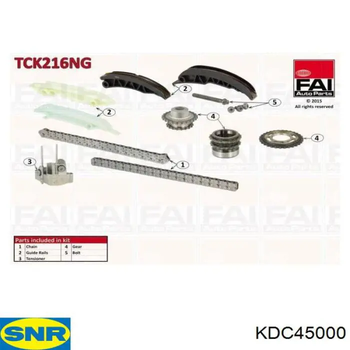 Ланцюг ГРМ, комплект Dayco KTC1469